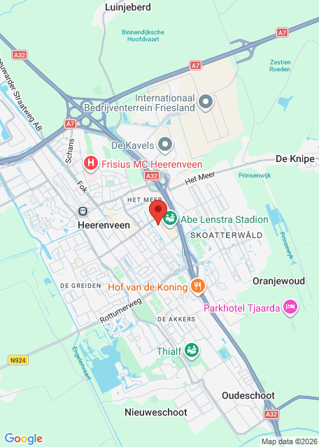 Google maps afbeelding voor Test voor vertaling met adres