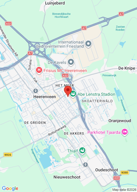 Google maps afbeelding voor Test voor vertaling met adres
