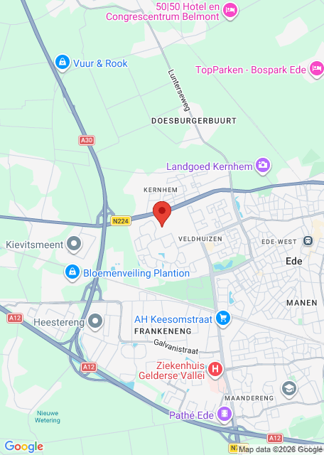 Google maps afbeelding voor Nieuwe locatie toegevoegd